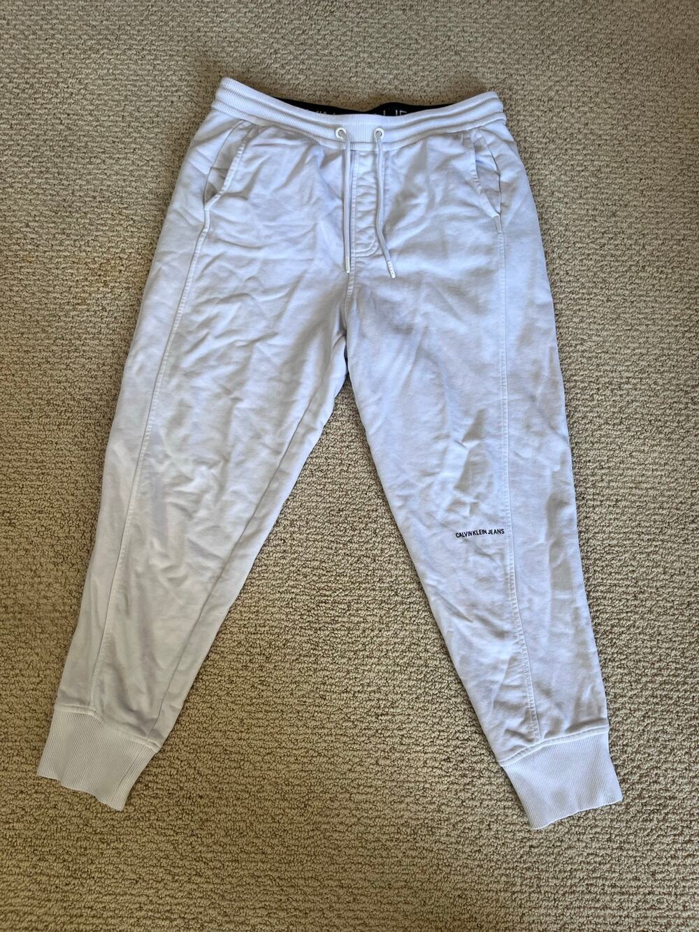 Calvin Klein Men’s Small White Joggers